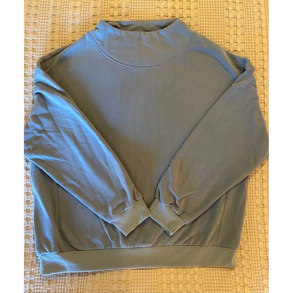 Anrabess Womens Sweatshirt Size XL Sage Green Super Soft Oversized 4 Layering - Picture 1 of 8